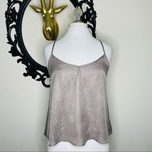 Black Swan Silver Gray Colored Tank Top